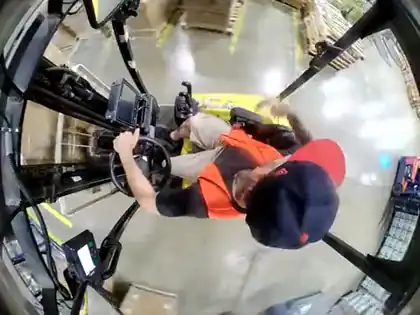 Overhead still: a collision