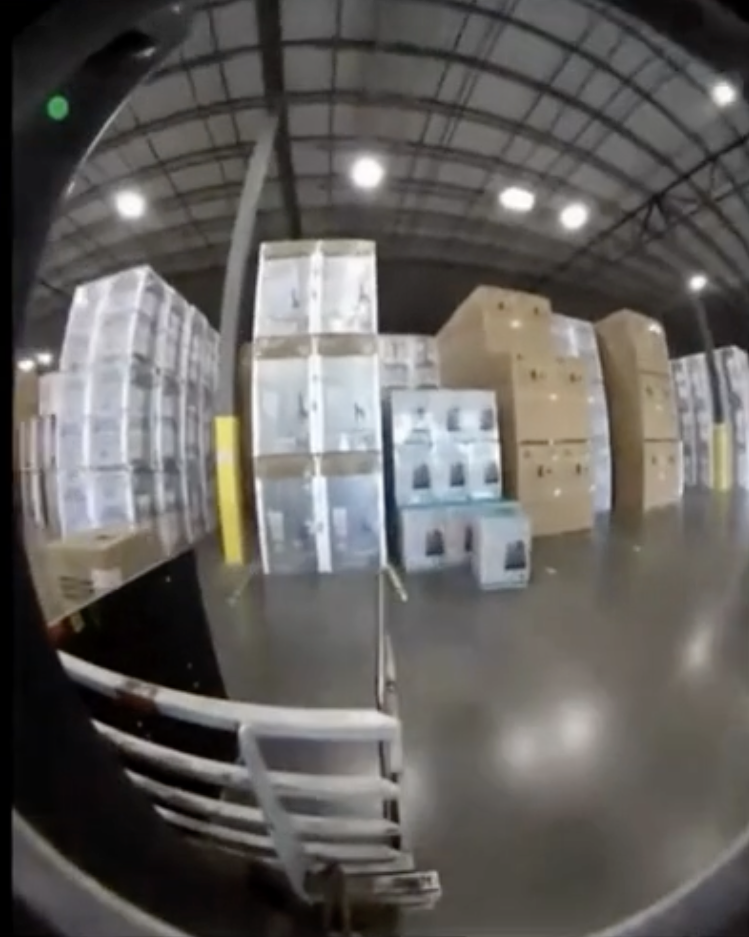 Wide angle forward facing camera view